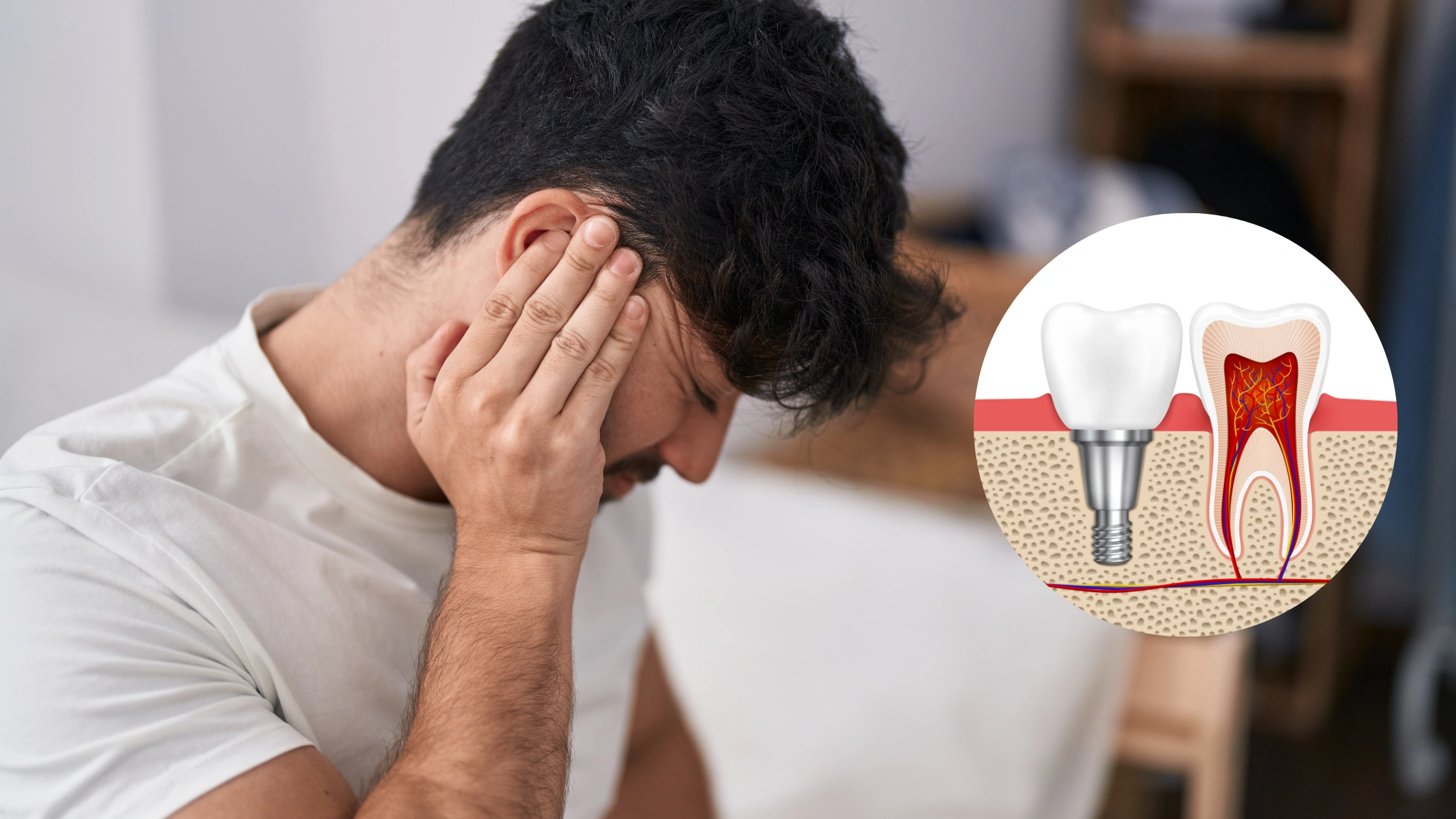 Ear pain after dental implant